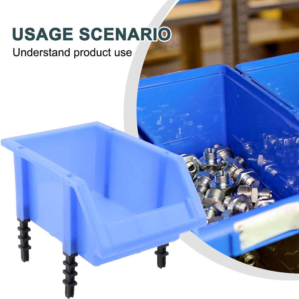 Workshop Tools Classification - صندوق تخزين بلاستيكي قابل للتكديس لقطع