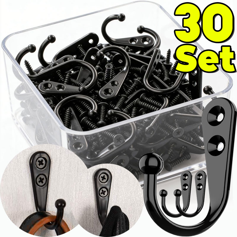 خطافات معدنية سوداء مع براغي ل - مراجعة Screw Organizer Kit وسعره