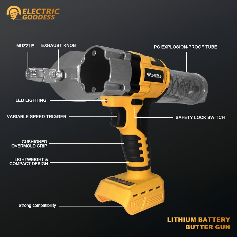 مسدس شحوم كهربائي لسيارة ديوال - مراجعة Hand Tools Mechanical Workshop وسعره