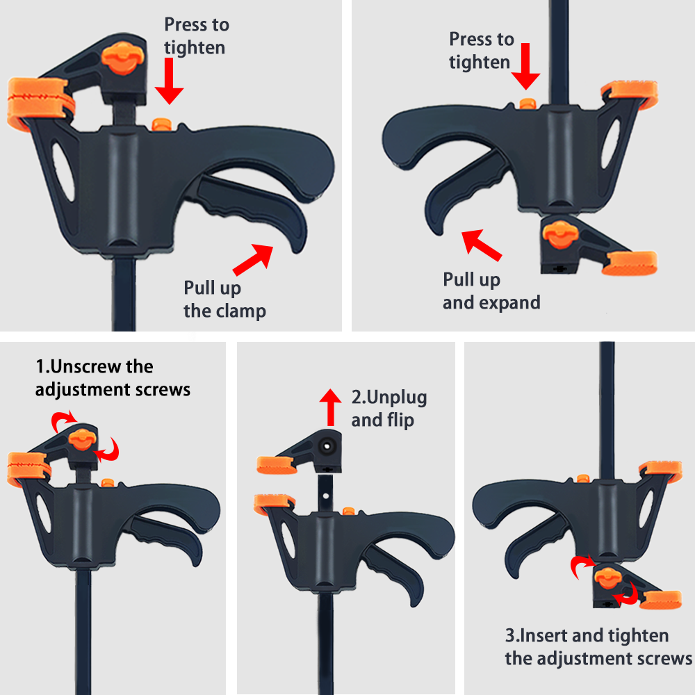 مشابك النجارة على شكل F مقاس 4 - مراجعة Clamp Set F Style وسعره